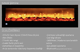 Elektrikli şömine DFN008